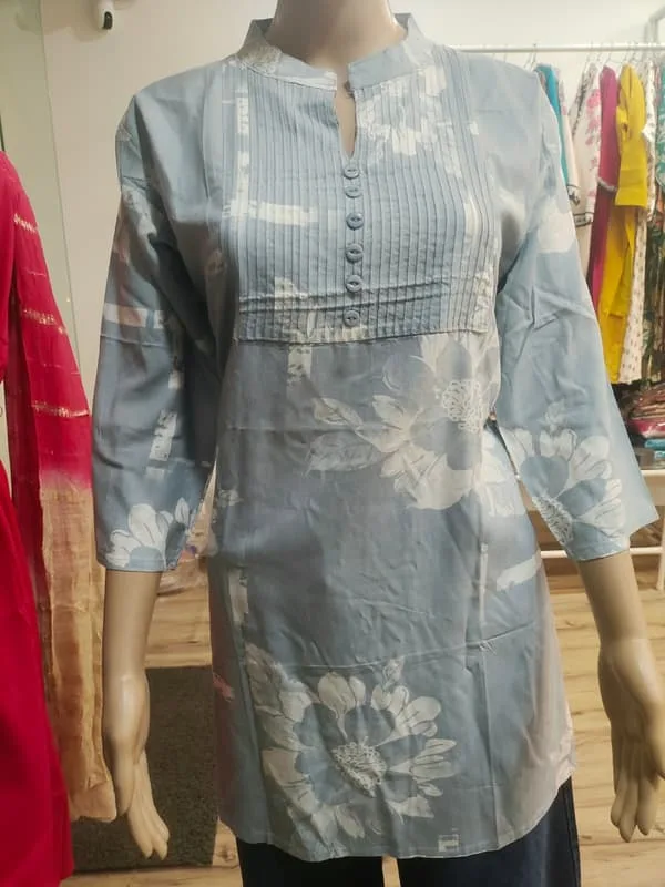 Rayon Cotton 3/4 short Kurti (XL)